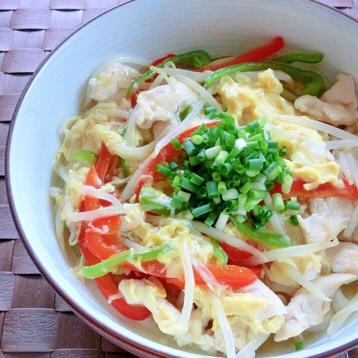 残ったお味噌汁であんかけうどん